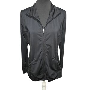 Hannah H2 Black Athletic Full Zip Jacket Size L